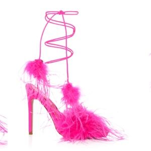 Hot Pink Fushia Stiletto Sandal